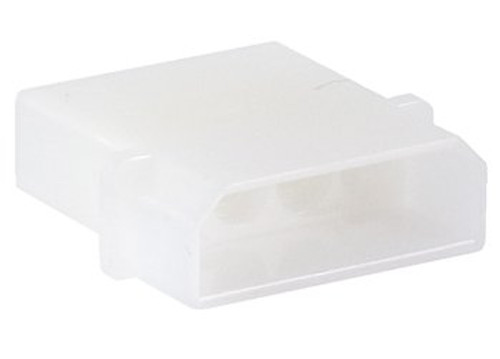 TE Connectivity 1-480426-0 Connector Housing RCP 4 POS 5.08mm Crimp ST Cable Mount Natural - 5/Pack