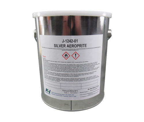 APV® Engineered Coatings J-1242-01 Aeroprite™ Silver Aircraft Wheel & Brake Paint - Gallon Can