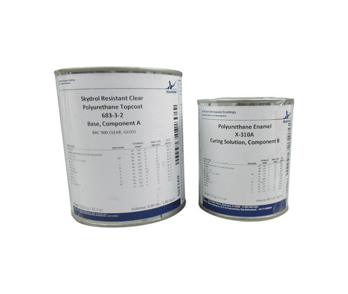 AkzoNobel 683-3-2/X-310A Clear BAC 900 BAC 5710 Type 41, AG Spec Skydrol® Resistant Polyurethane Topcoat - 1.50 Quart Kit
