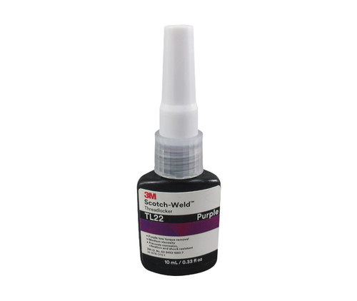 3M™ 048011-62601 Scotch-Weld™ TL22 Purple Threadlocker - 10 mL (0.33 oz) Bottle