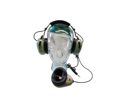 David Clark 12515G-14 Model H3313 Black 30" Straight Cord Maintenance/Ramp Operation Muff-Mic Style Headset