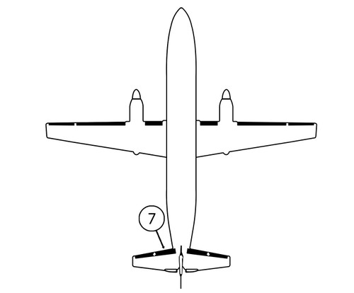 GOODRICH P29-7D5243-35 FASTboot® Jetstream 41 LH Inboard Horizontal Stabilizer De-Ice Boot