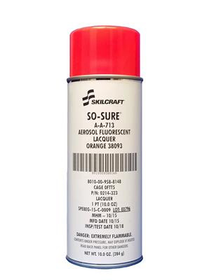 Skilcraft 0214-323 SO SURE 38903 Fluorescent Orange A-A-713