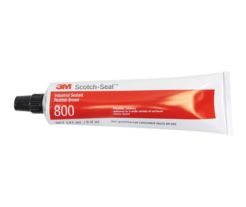 3M™ 021200-19674 Scotch-Seal™ 800 Reddish Brown Industrial Sealant - 5 oz Tube