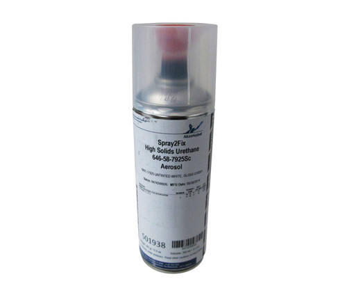 AkzoNobel 646-58-7925SC FS#17925 Gloss White MIL-PRF-85285E Type I Class H Spec Spray2Fix High-Solids Polyurethane Topcoat - 400 mL Aerosol Can