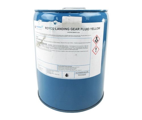 ROYCO® LGF Yellow BMS-3-32 Type 2 Spec Landing Gear Fluid - 5 Gallon Pail