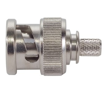 TE Connectivity RBD50-S-00 Brass/Nickle RG-174, RG-178, RG-188, RG-196, RG-316 BNC Straight Connector, Plug, Electrical