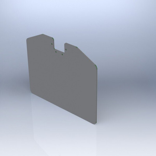 Rosen RB206-200-1 Textron Bell 206 Jet Ranger Series Monorail Gray Replacement Sunvisor System Lens Only