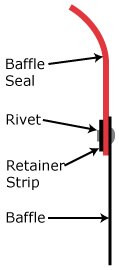 McFarlane Aviation 6036-012 Baffle Seal Retainer Strip