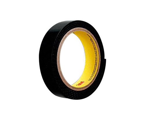 3M™ 021200-23181 Scotchmate™ SJ3518FR Black Flame Resistant Loop Fastener - 1" x 0.14" x 50 Yard Roll