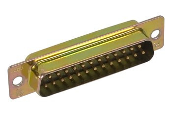 TE Connectivity 747912-4 25 Pin Male D Conn - Solder