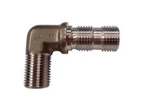Military Standard MS21908J6 Stainless Steel 90° Elbow, Tube