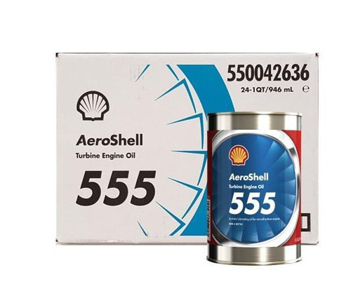 AeroShell™ Turbine Oil 555 Synthetic Turbine Engine Oil - 24 Quart/Case
