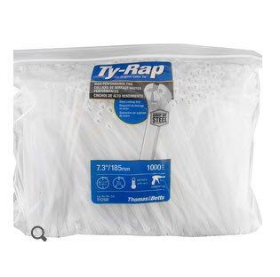 Ty-Rap® TY525M Natural 7.31" Cable Tie - Pack of 1000