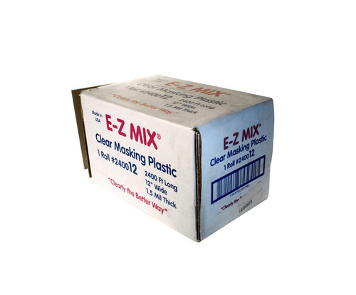 E-Z MIX® 240012 View Clear 12" x 2400' Paint Masking Plastic