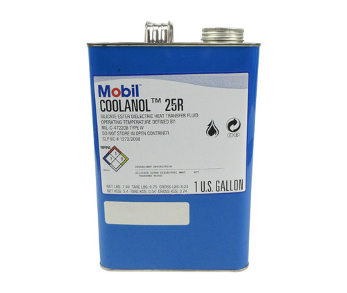 Mobil™ COOLANOL™ 25R MIL-C-47220B Type IV Spec Silicate Ester Dielectric Heat Transfer Fluid - Gallon Can