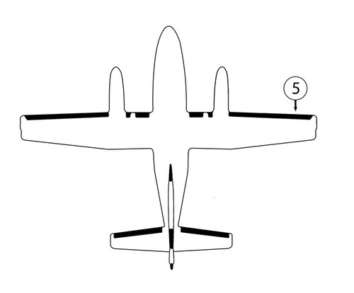 GOODRICH 27S7D5109-08 Cessna 441 RH Nacelle - Tip De-Ice Boot
