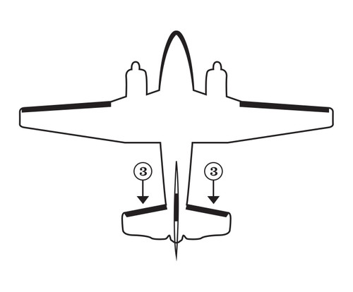 GOODRICH P25S7D5064-07 FASTboot® Raytheon Beechcraft C99, A100 & B100 Horizontal Stabilizer De-Ice Boot