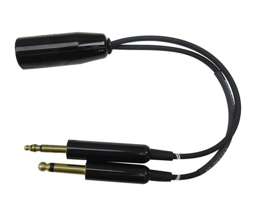 David Clark 18253G-05 Black Adapter Cable Converts Helicopter Headset U-174/U or U-93A/U to Fixed Wing Headset M642/5-1(PJ068) & M642/4-1(PJ055)