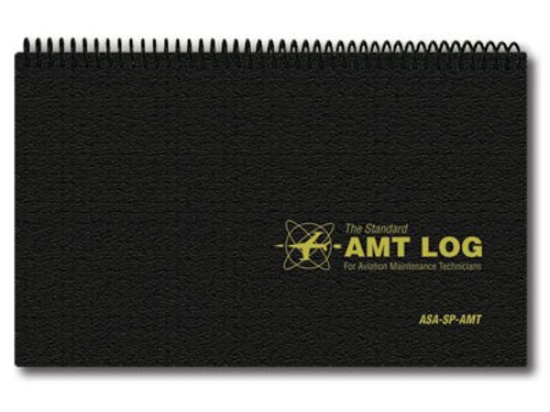 Aviation Supplies & Academics ASA-SP-AMT Black The Standard™ Softcover Aviation Mechanic Logbook