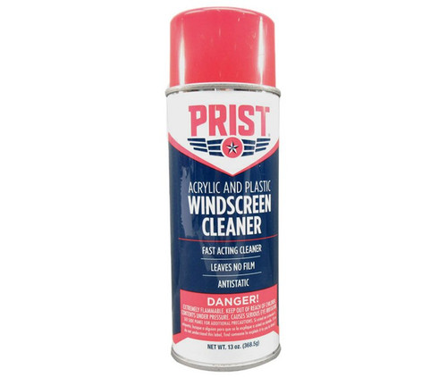 Prist® PGC13 Acrylic and Plastic Aircraft Windscreen Cleaner - 13 oz Aerosol Can