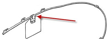 Rosen RF50/200-300-3 Dassault Falcon 50/200 Series Monorail Rosen Sunvisor System Visor Assembly