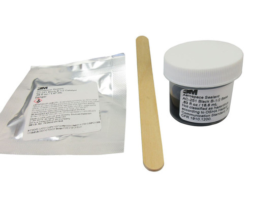 3M™ Aerospace AC-251 B-1/2 3M Standard, Class B-1/2 Spec Canopy & Windshield Sealant - 25 Gram Repair Kit (0.68 oz Net Wt)