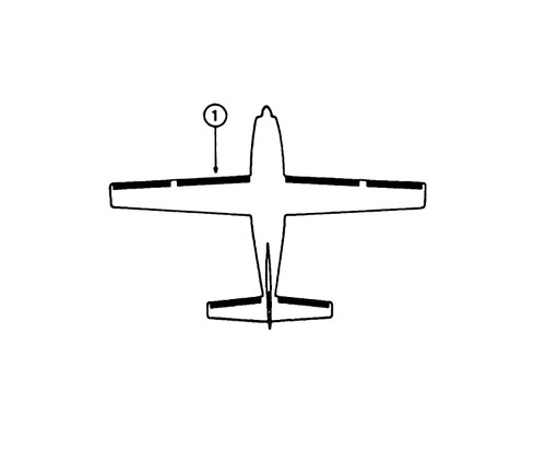 GOODRICH 23S2038-6-1 Cessna 210 LH Wing De-Ice Boot