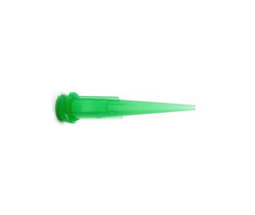 Henkel 98389 LOCTITE® Green 18 Gauge 1-1/4" Helical Thread & UV Light Block Additive HDPE Tapered Tip Dispense Needle - Pack of 50