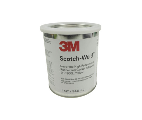 3M™ Scotch-Weld™ EC-1300L Neoprene High Performance Rubber & Gasket Adhesive - Quart Can