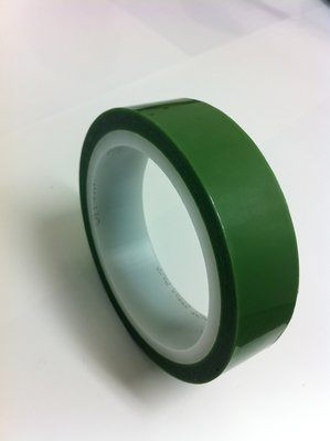 3M™ 021200-31771 Green 851 Greenback 4 Mil Printed Circuit Board Tape - 1" x 72 Yard Roll - 8/Pack