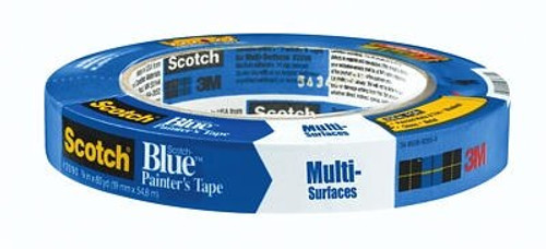 3M™ 051115-03680 ScotchBlue™ 2090 Blue 5.4 Mil Painter's Tape - 3/4" x 60 Yard Roll