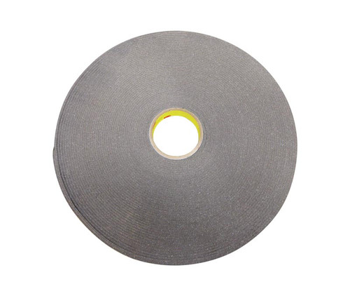 3M™ 051131-06449 Charcoal Gray 4318 Urethane 125 Mil Foam Tape - 1" x 36 Yard Roll