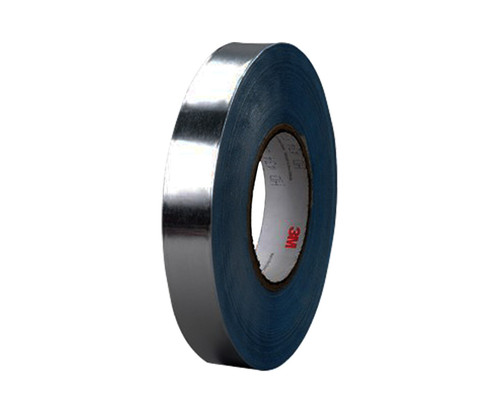 3M™ 051138-95629 Silver 436 Vibration 17.5 Mil Damping Aluminum Foil Tape - 2" x 36 Yard Roll