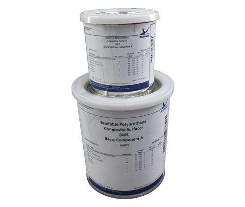 AkzoNobel 8W5/50C3 Off-White Sandable Polyurethane Composite Surfacer - 1.25 Quart Kit