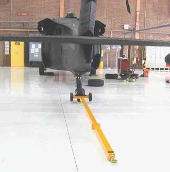 Brackett HT-60A Yellow 13' 30,000 lbs. Capacity UH-60 Blackhawk, AH-64 Apache, SH-2 Sea King Helicopter Towbar