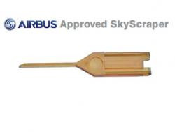 SkyScraper™ 310/03 Amber Ultem 3mm Wide Airbus Profile Fluted Sealant Removal Tool