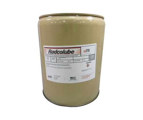 RADCOLUBE® FR170 Clear MIL-PRF-46170E Type I Spec Fire-Resistant Synthetic Low Temperature Hydraulic Fluid - 5 Gallon Pail