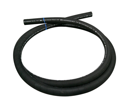 Military Standard MIL-DTL-6000D Black 7/8" Aircraft Fuel, Oil, Water & Alcohol Rubber Hose - 10-Foot Length