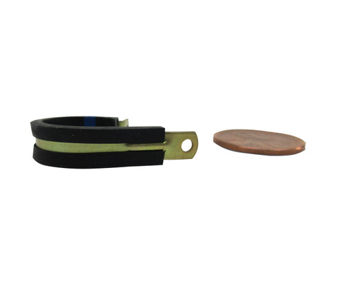 SAE Aerospace Standard AS21919WDG20 Aluminum Band Wedge Chloroprene Cushioned Clamp