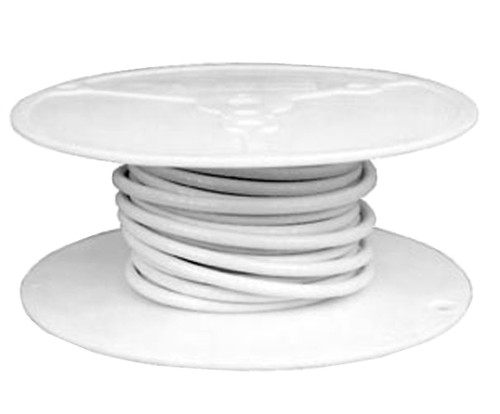 Military Specification M27500/24TG1T14 White Jacket 24 AWG 1 Conductor Shielded Cable