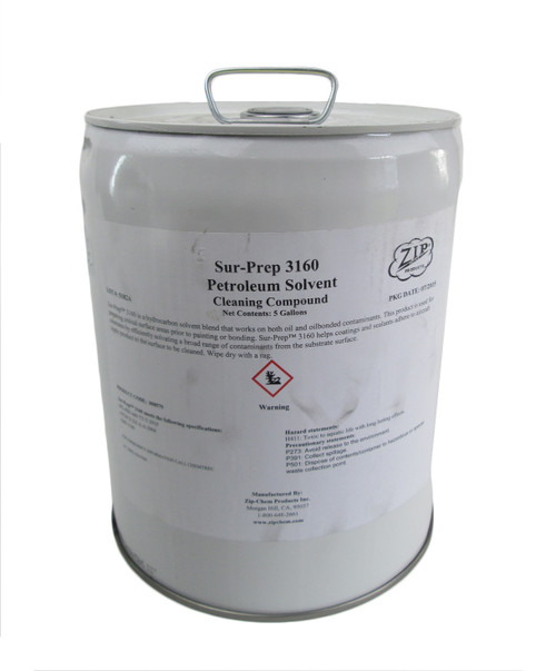 Zip-Chem® 008579 Sur-Prep® 3160 Petroleum Solvent Cleaning Compound - 5 Gallon Pail