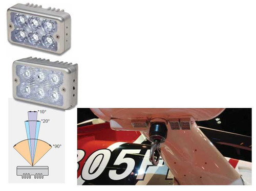 WHELEN® 01-0771125-22 Model 7112522 28-Volt 90° 2" x 3" LED Recognition Light