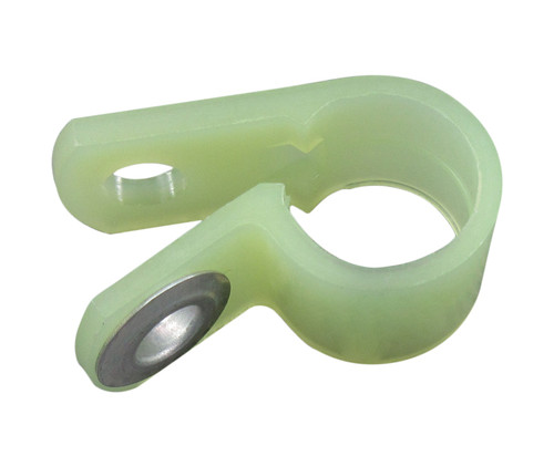 Military Standard MS25281R7 Light Green Plastic Clamp, Loop