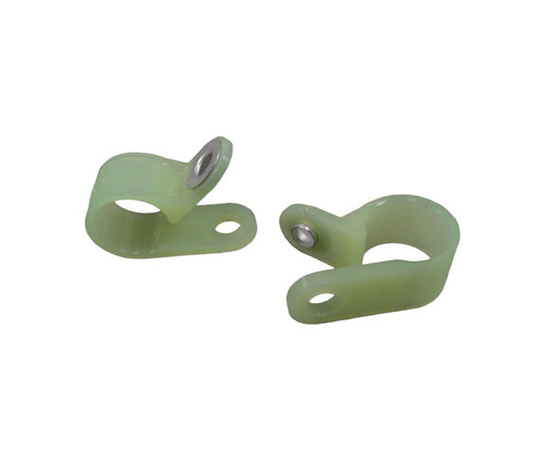 Military Standard MS25281F8 Light Green Plastic Clamp, Loop
