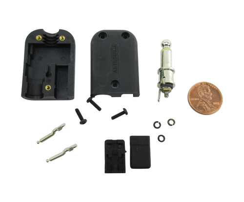 Military Specification U-75/U Black Mono - 4 Conductor Microphone Jack