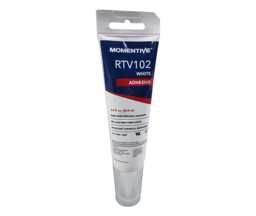 Momentive™ RTV102 White Silicone Sealant - 2.8 oz Tube