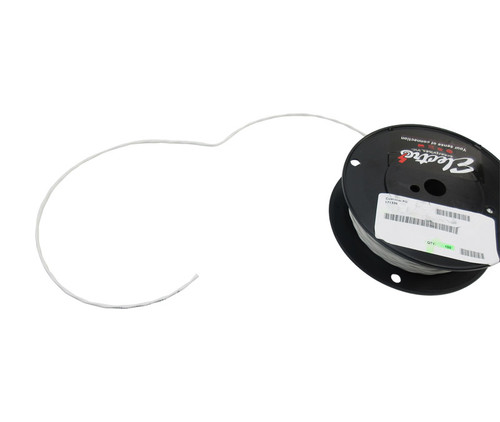 Military Specification M27500/22SM2N23 White Jacket 22 AWG 2 Conductor Shielded Cable