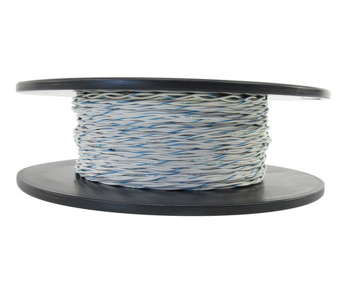 Military Specification M27500/22SB2U00 White Jacket 22 AWG 2 Conductor Cable