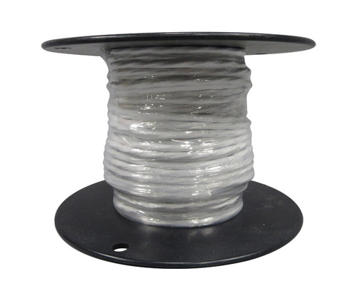 Military Specification M27500/20RE3N06 White Jacket 20 AWG 2 Conductor Shielded Cable